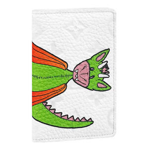 Louis Vuitton White Dragon Virgil Taurillon Leather Pocket Organizer Wallet
